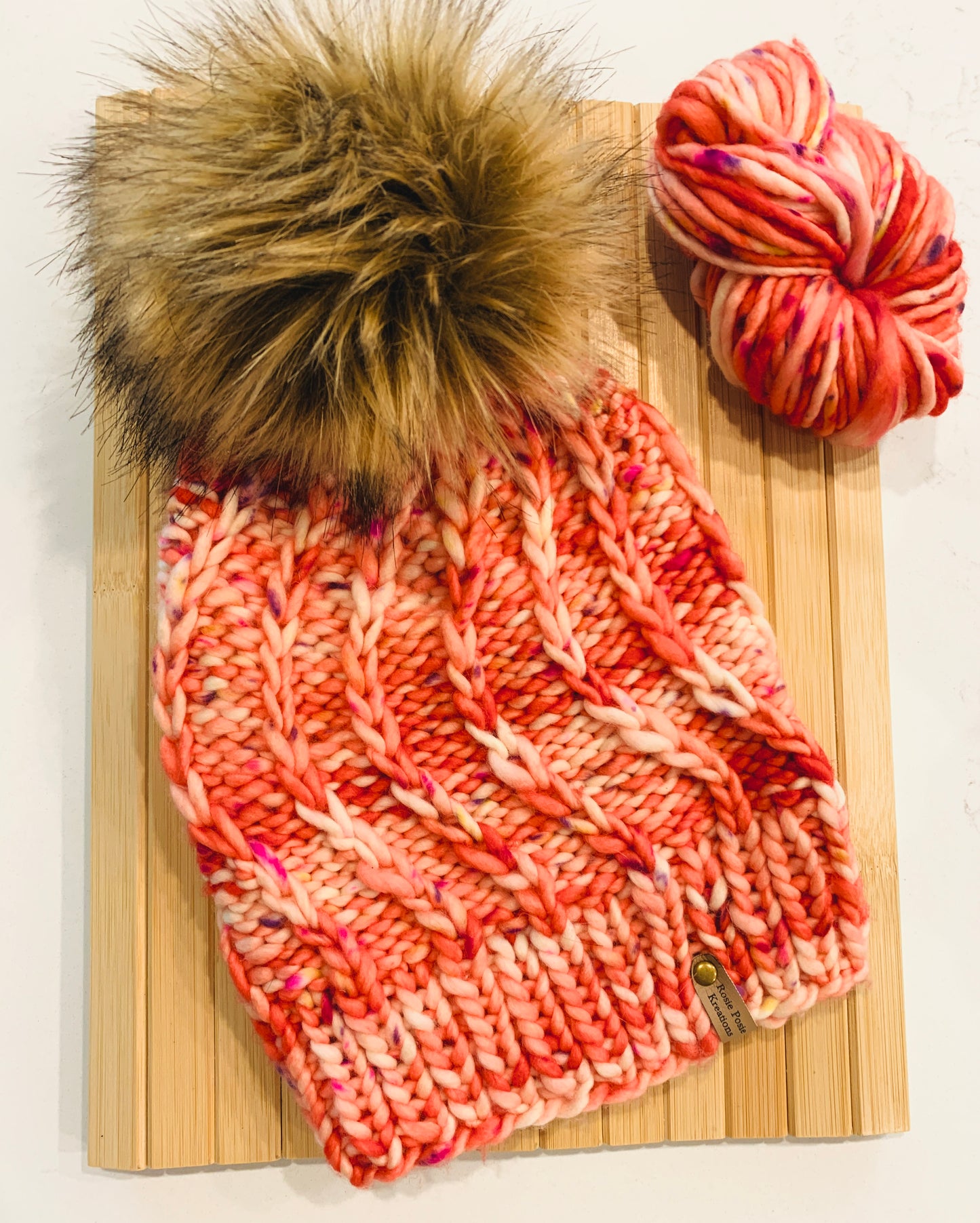 Line Twist Beanie