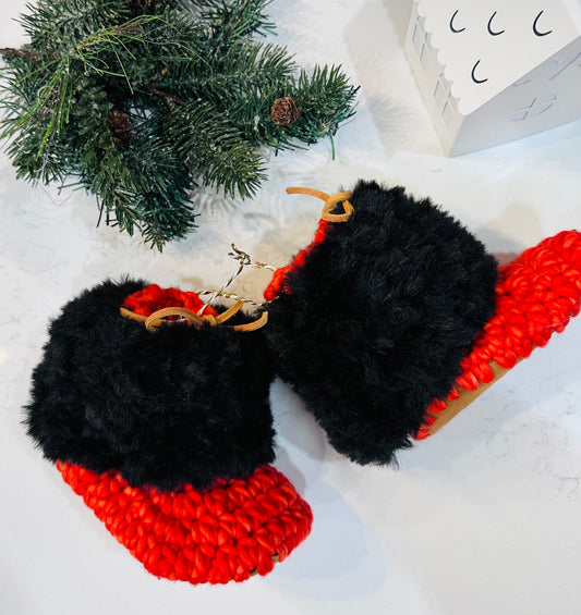 Mukluk Crochet Booties