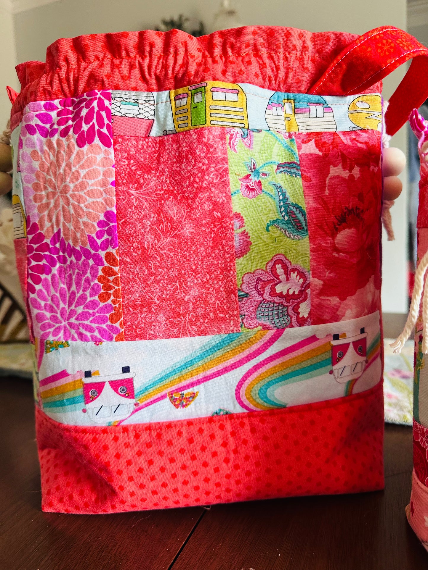 Large Floral Project Bag